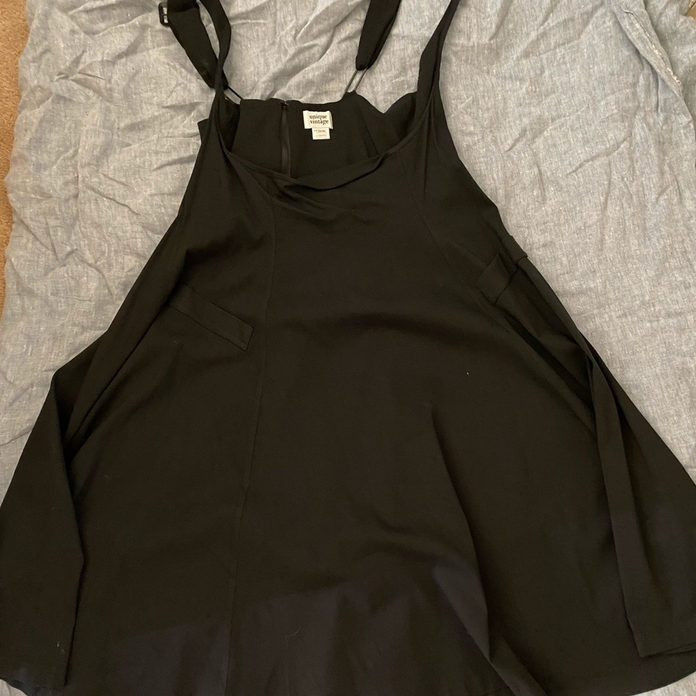 1950s black high waisted Amma suspender swing skirt